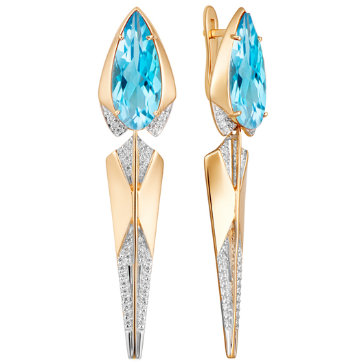 Серьги кл3527а-63 Золото