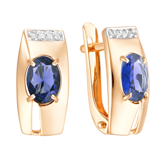 Серьги кл3008а-73 Золото