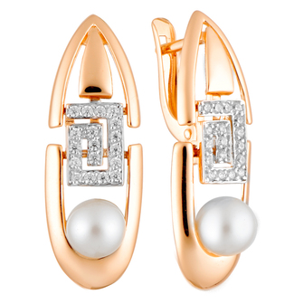 Серьги кл2762а-10 Золото