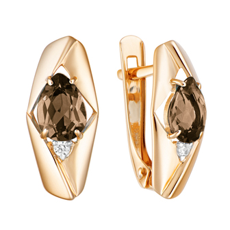 Серьги кл3696а-4 Золото