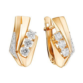 Серьги кл3795а Золото