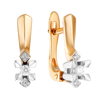 Серьги 1021959 Золото