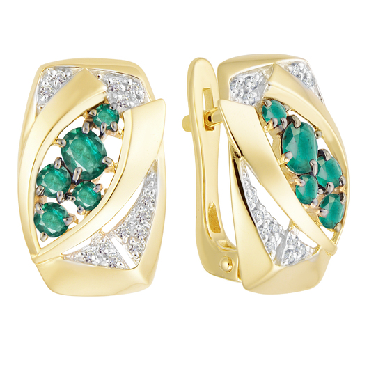 Серьги 2021714 Золото