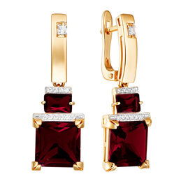 Серьги кл3569а-34 Золото