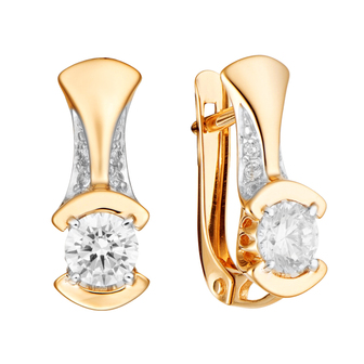 Серьги кл3822а-01 Золото