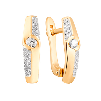 Серьги 1021151 Золото