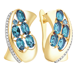 Серьги кл2679а-28 Золото