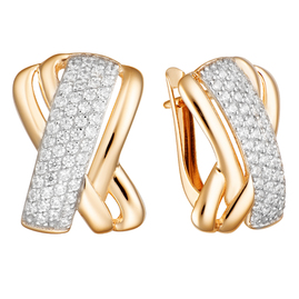 Серьги кл3702а-01 Золото