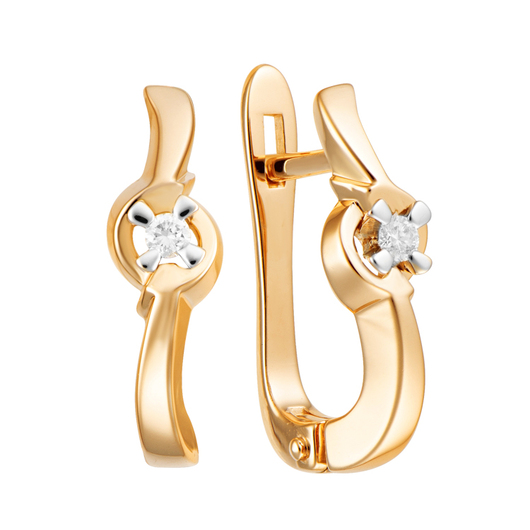 Серьги 1021902 Золото