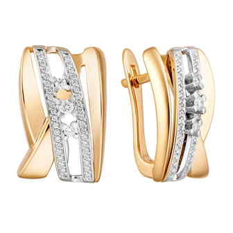 Серьги 1021851 Золото