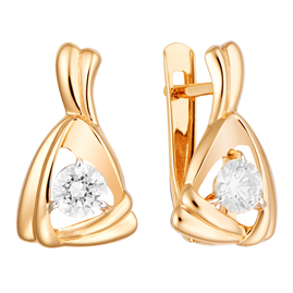 Серьги кл3489а-62 Золото