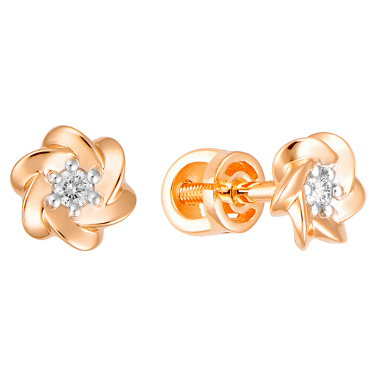 Серьги 1021613 Золото