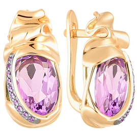 Серьги кл2183а-3 Золото